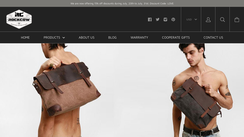 Vintage Handmade Leather Bags & Accessories C ROCKCOWLEATHERSTUDIO