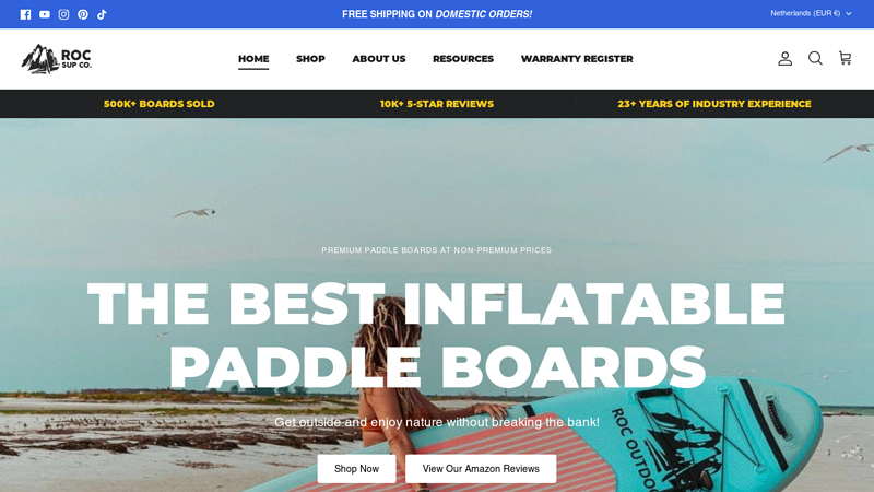 Inflatable Paddle Boards | ROC Paddle boards C ROC Paddleboards