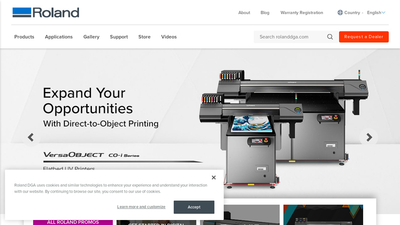 Inkjet printers, engravers, milling machines and more | Roland DGA Corporation