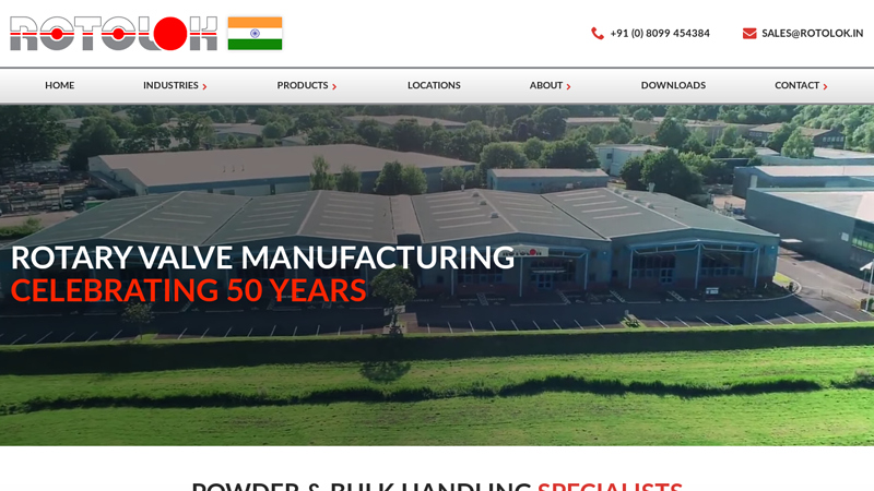 Rotolok India | Manufacturers Of Rotary Valves & Valve Technologies