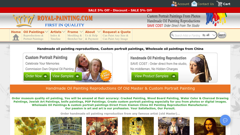 Oil Painting Reproductions | Handmade Oil Painting | Wholesale Oil Paintings From China