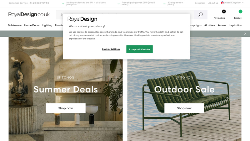 Royaldesign.co.uk - Design, Furniture and Interior online - at the right price!