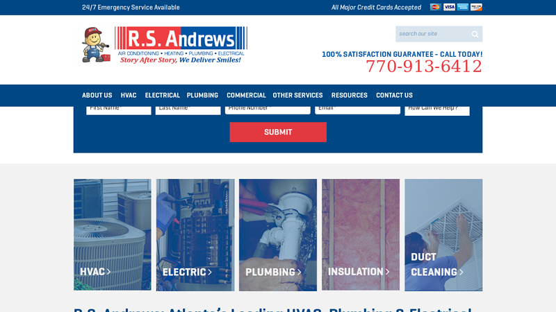 HVAC, Electrical, & Plumbing Service in Atlanta, GA | RS Andrews