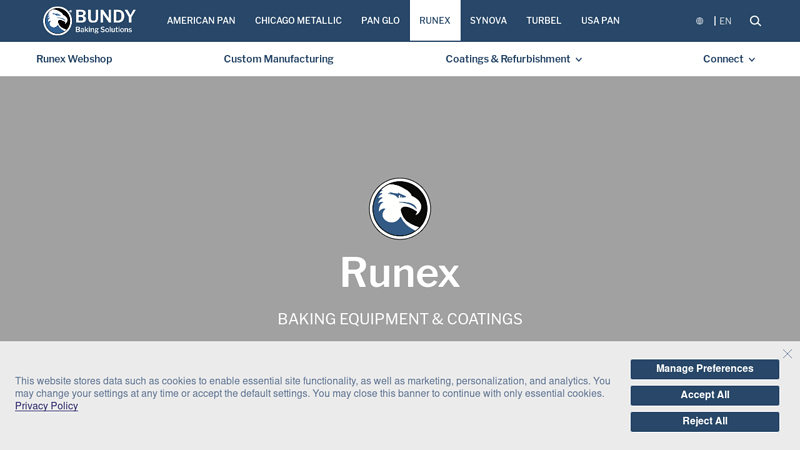 Runex ? Baking Equipment & Coatings
