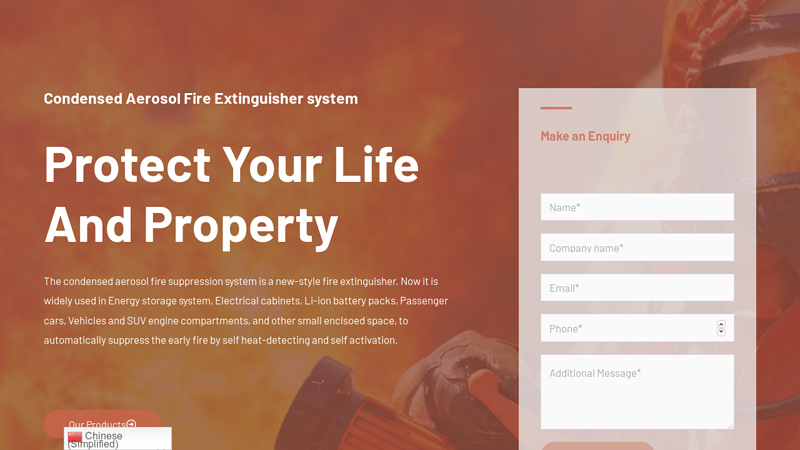 Best condensed Aerosol Fire Extinguisher system manufacturer in China