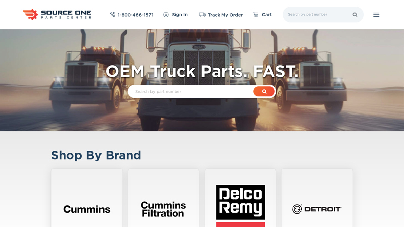 Source One Parts Center | OEM truck parts. Fast.