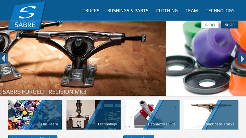 Longboard Trucks by Sabre | 6061-T6 | A-356 | Forged Precision