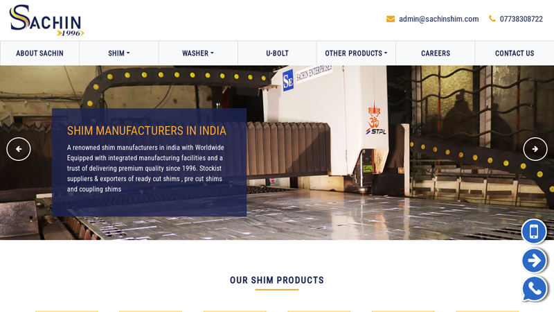 Indian Shim Manufacturers, exporters and suppliers | Alignment, Bearing, Thrust