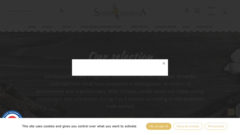 Sambavanilla : vente de vanille, rhum arrang et pices en ligne