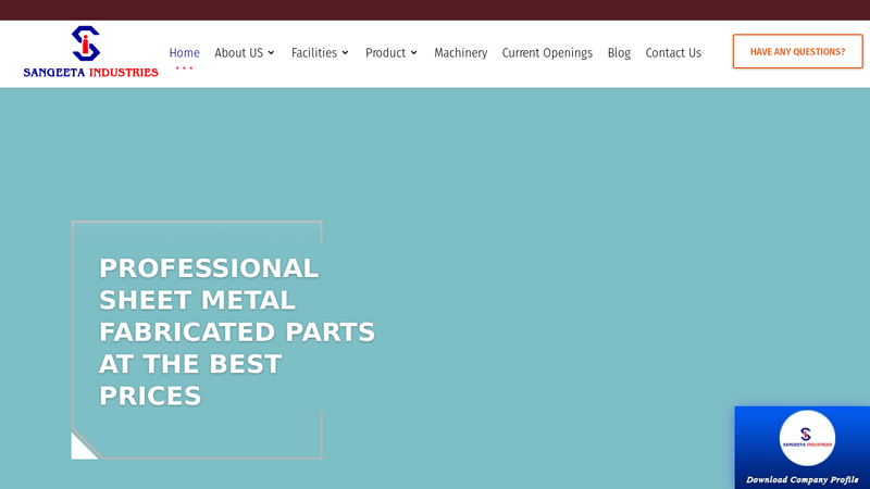 Sheet Metal Fabricators and components manufacturing company in faridabad, India