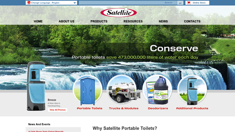 Portable Toilets | Satellite Industries Portable Toilet Manufacturer
