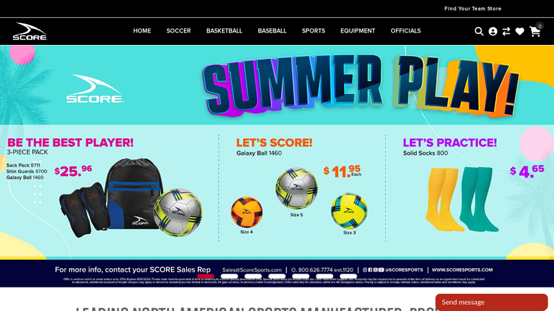 Scoresports.com | Sports Uniforms | Sports Equipment