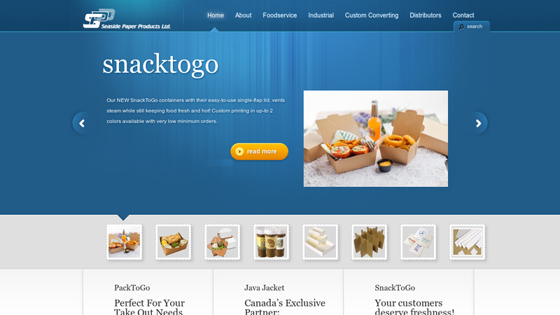 Seaside Paper Products, manufacturer, java jacket, paperboard converter, chipboard partitions