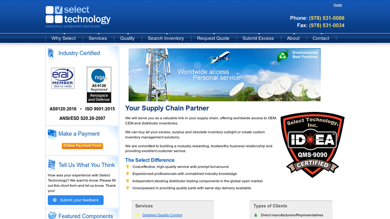 Select Technology Inc - Electronic Components Distributor