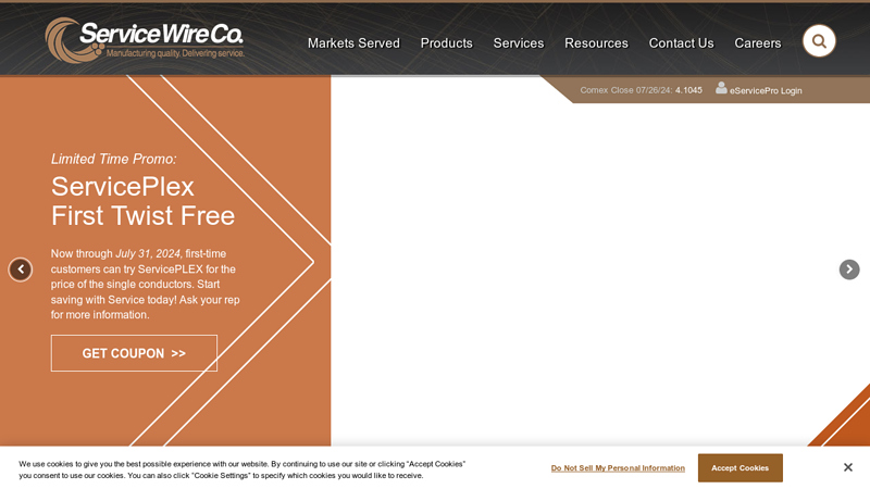 Service Wire Company | Wire and Cable Manufacturer
