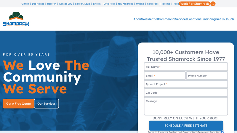 Shamrock Roofing Company: Replacement and repair