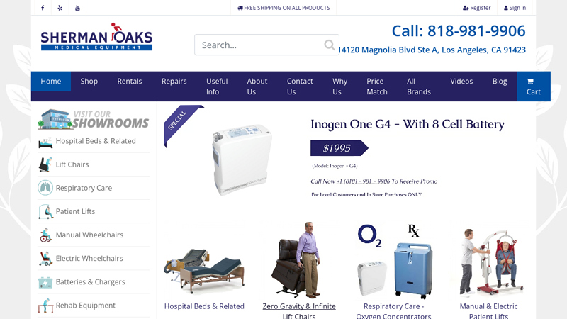 Rentals, Sales Of Medical Supplies In Los Angeles