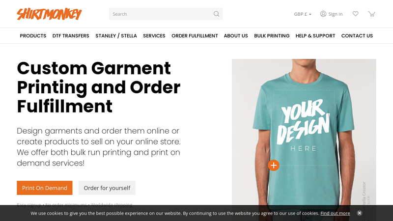 Shirt Monkey | The DTG Print Specialists