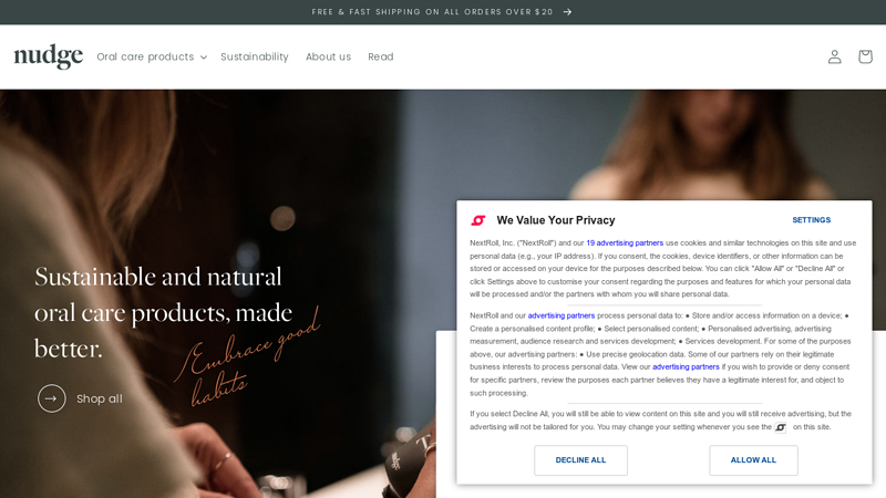 nudge - Natural Oral care products made better