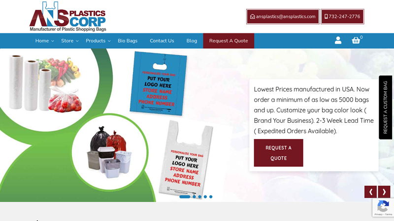 ANS Plastics manufactures plastic bags|New Brunswick|Wilmington