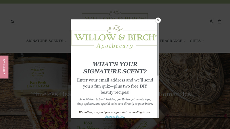 Willow & Birch Apothecary Natural Skincare, Beauty, Soap, and Candles