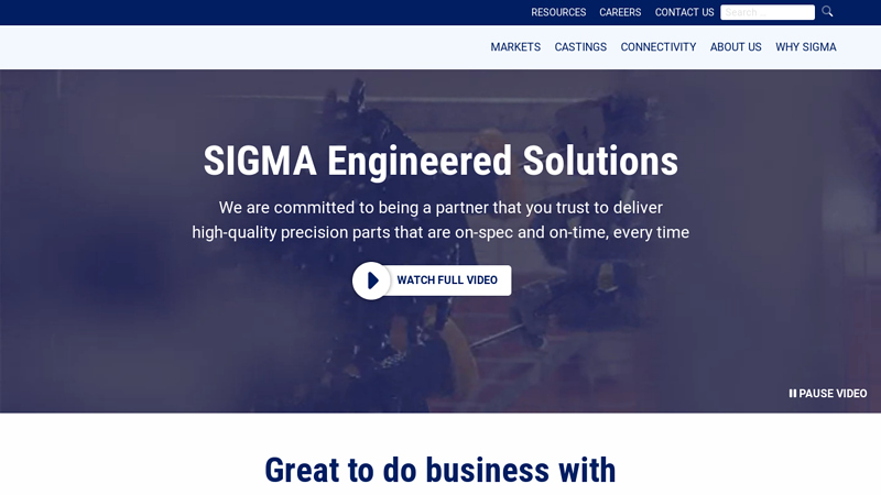 Sigma Engineered Solutions | Sigma Electric | Diverse Connection Needs; Sigma Engineered Solutions | Home