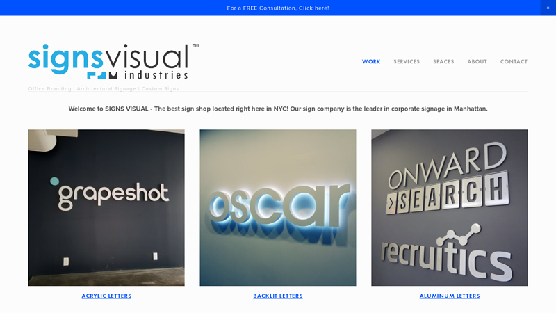 SIGNS VISUAL | SIGNS NYC | SIGN COMPANY NEW YORK | SIGN MAKER NY | NYC SIGNAGE