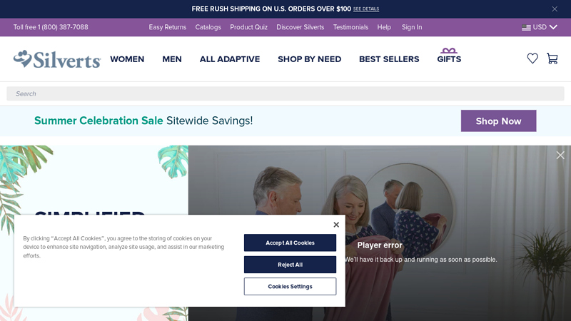 Adaptive Clothing for Seniors, Elderly & Disabled - Silverts