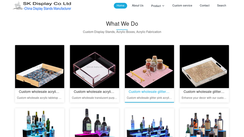 China Custom Display Stands & Custom Acrylic Box Manufacturer
