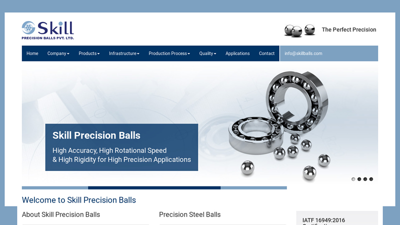 Skill Precision Balls, Steel Balls, Manufacturer & Supplier, India