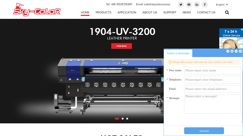 SkyColor UV Flatbed Printer,UV RTR Printer,Epson 4720 UV Printer -SkyColor UV Printer factory