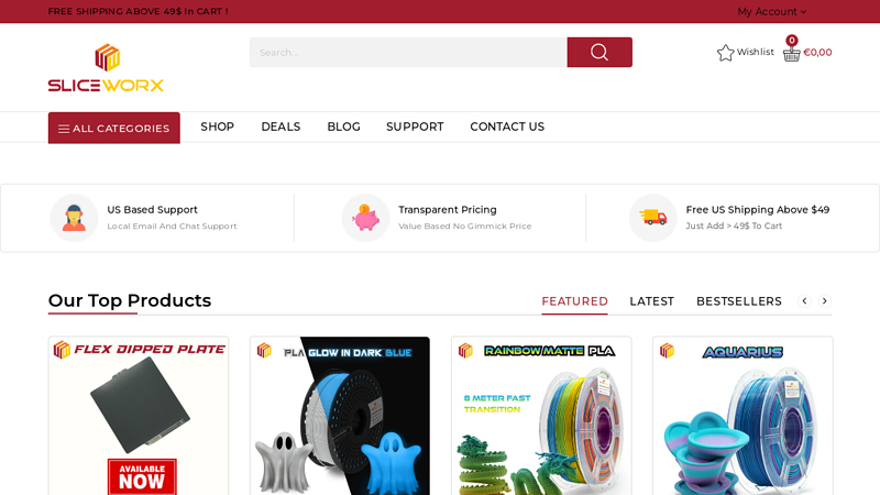 SliceWorx Official Store -3D Printers and Premium Filaments C SLICEWORX