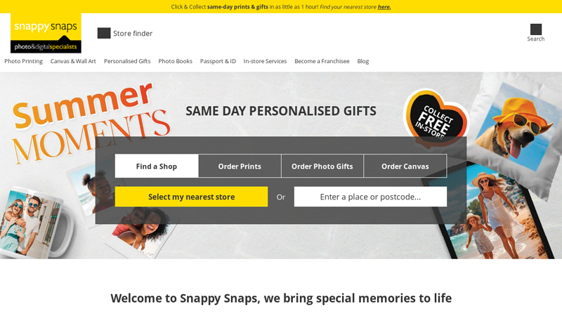 Snappy Snaps | Same-Day Photo Printing & Gifts
