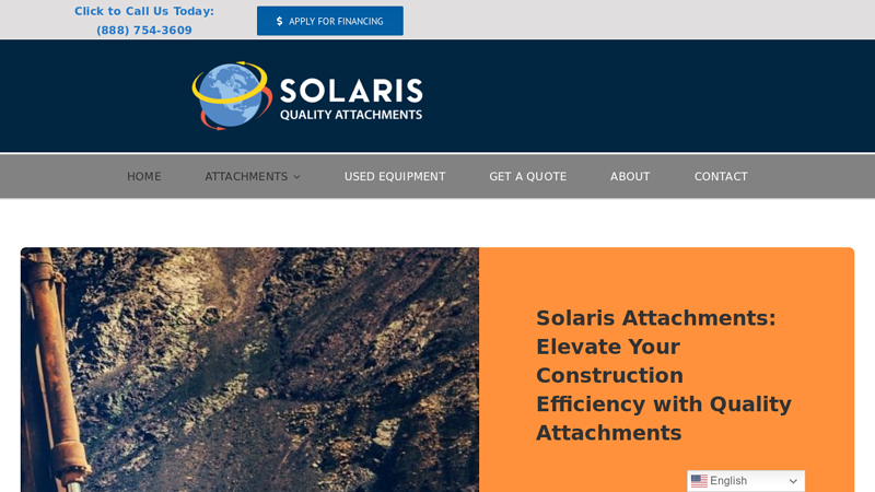 Solaris Attachments - for Skid Steers, Excavators & Tractors
