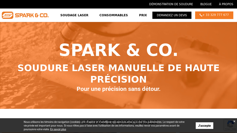 Laser Welding and Waterjet Machines and Garnet | Spark&Co