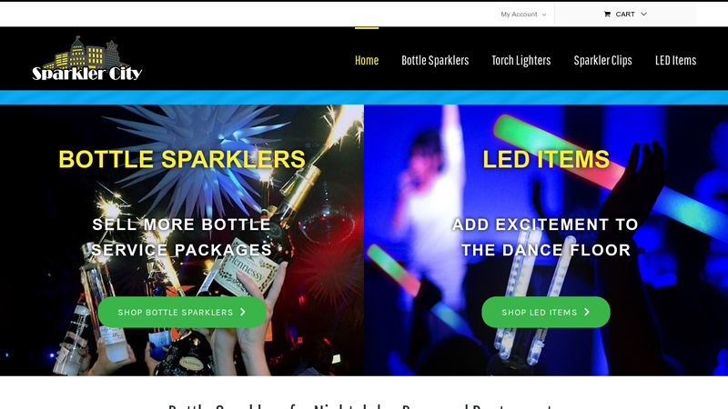 Bottle Sparklers for VIP Service | Best Quality and Fastest Shipping