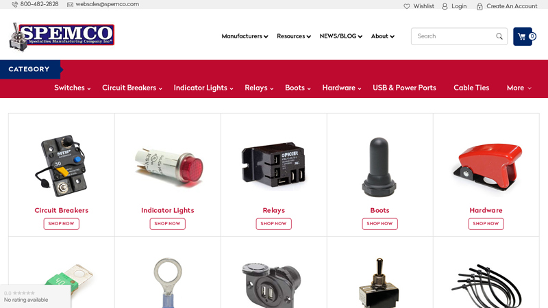 Authorized Distributor of Switches, Circuit Breakers, Indicator Lights, Relays, Custom Automotive & Marine Caps, and so much more!