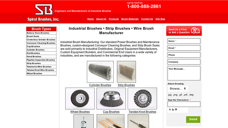 Industrial Brushes, Industrial Wire Brushes | Spiral Brushes