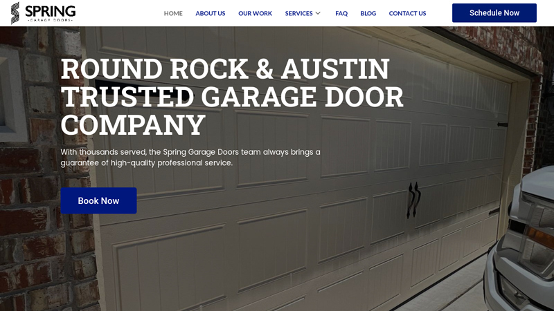 Home- Spring Garage Door