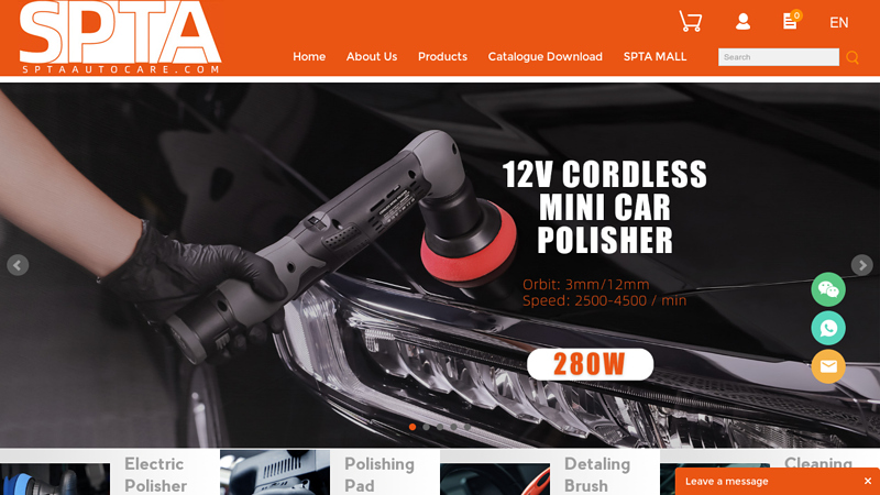 Car care products, auto detailing products, SPTA brand