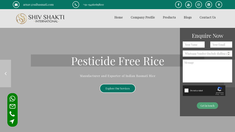 Basmati Rice Manufacturers, Producer and Exporters In India