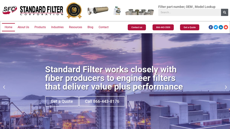 Dust Collector Filter Bags - Standard Filter