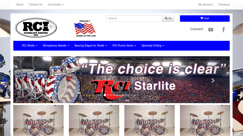 Acrylic RCI Starlite Drums USA Manufactured
