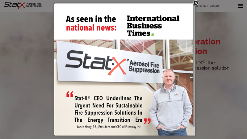 Fire Suppression Systems - Aerosol Fire Protection | Stat-X