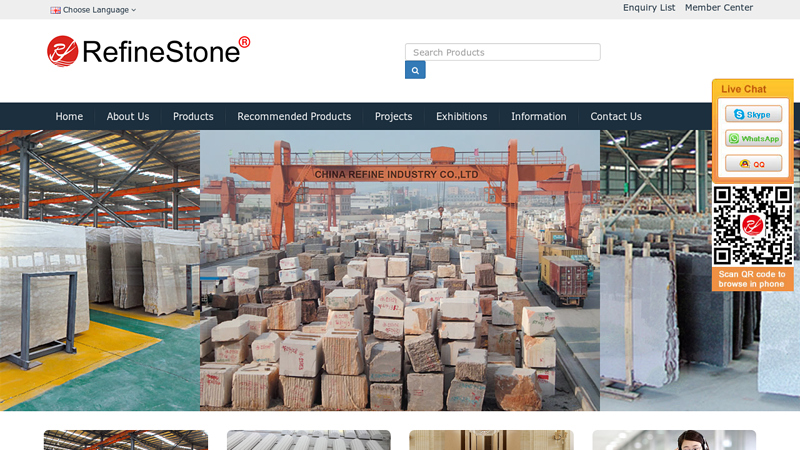 RefineStone Industrial Co.,LIMITED-A professional Chinese stone supplier for granite, marble, slate, sandstone, quartzite, basalt, limestone, travertine, onyx, pebblestone, etc.