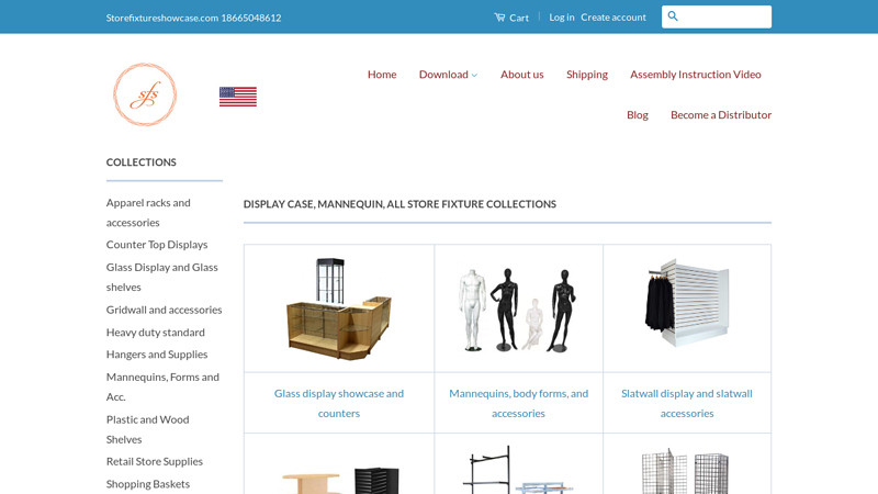 mannequins | rolling rack | display showcases C Store Fixture Showcase