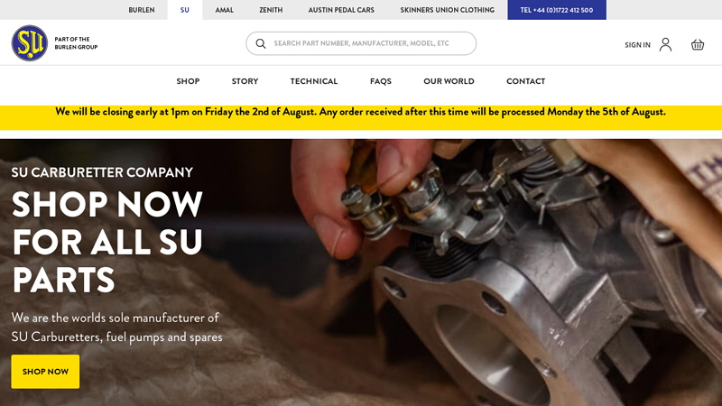 Burlen Ltd | SU Carburetters