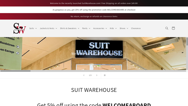 Suitwarehouse - Best place to buy men