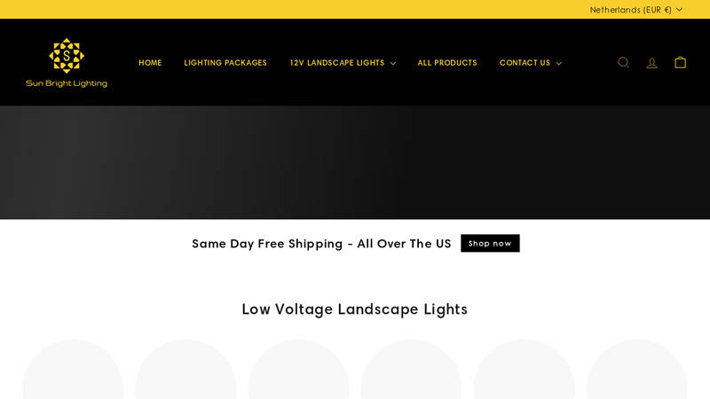 Sunbright Outdoor Lighting - Landscape Lights - Low Prices C Sun Bright Lighting