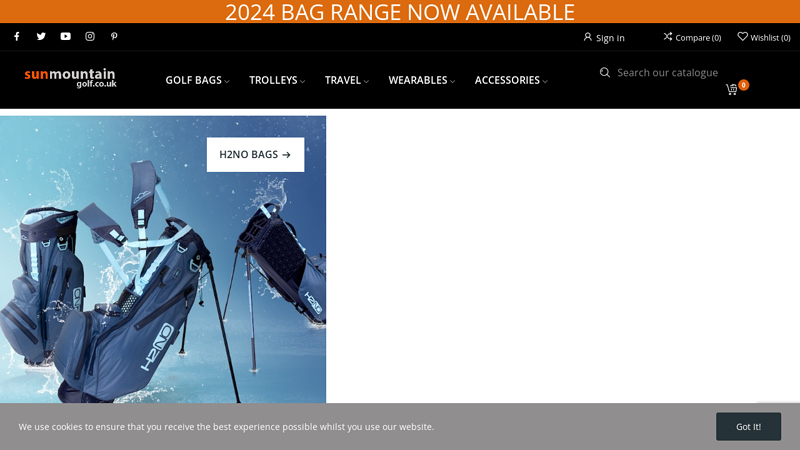 Sun Mountain Golf Bags, Trolleys, Accessories